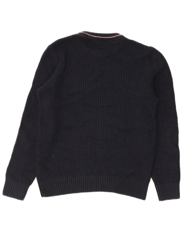 Jack & Jones Mens Crew Neck Jumper Sweater Medio Azul Marino Acrílico