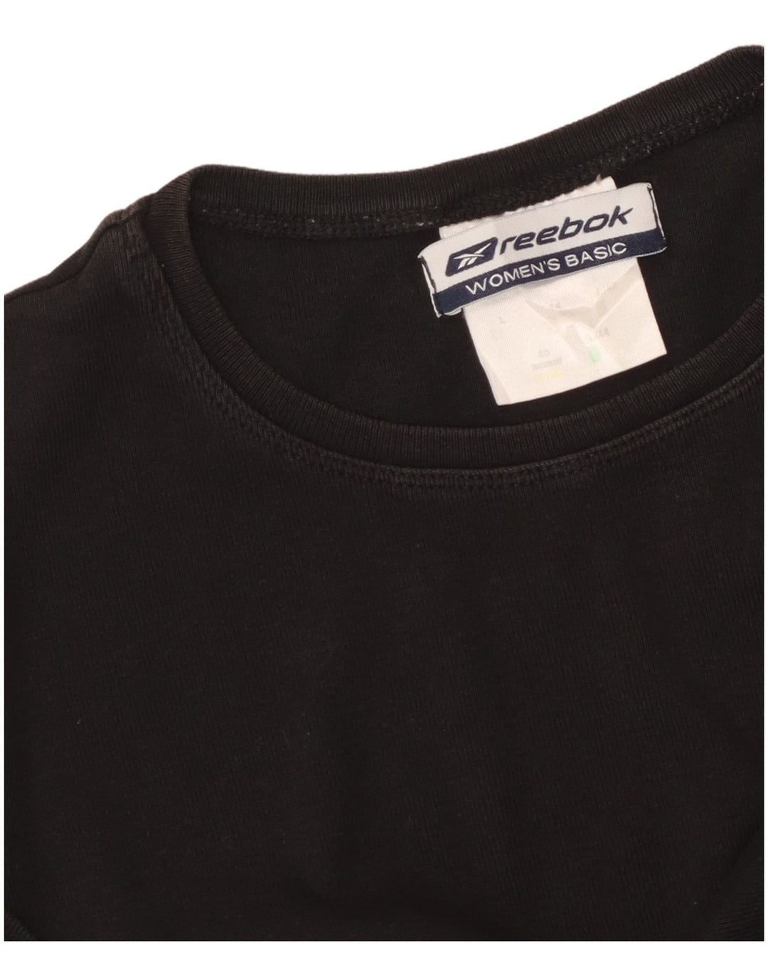 Reebok - Camiseta para mujer, talla 40, talla grande, color negro