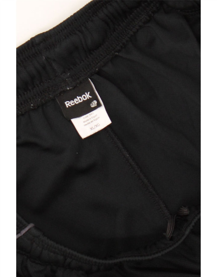 REEBOK Mens Sport Shorts XL Black Polyester Vintage Reebok and Second-Hand Reebok from Messina Hembry 