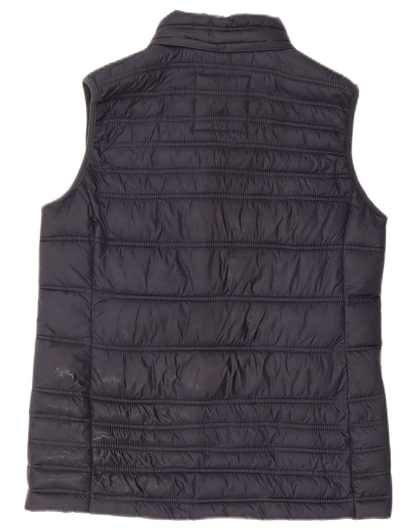 Crew Clothing Chaleco acolchado para mujer UK 12 Medium Azul marino Nylon