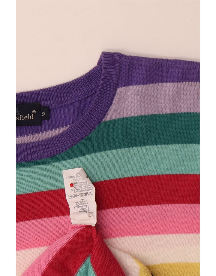 Brooksfield Jersey de Cuello Redondo para Hombre IT 52 Large Multicolor Rayas