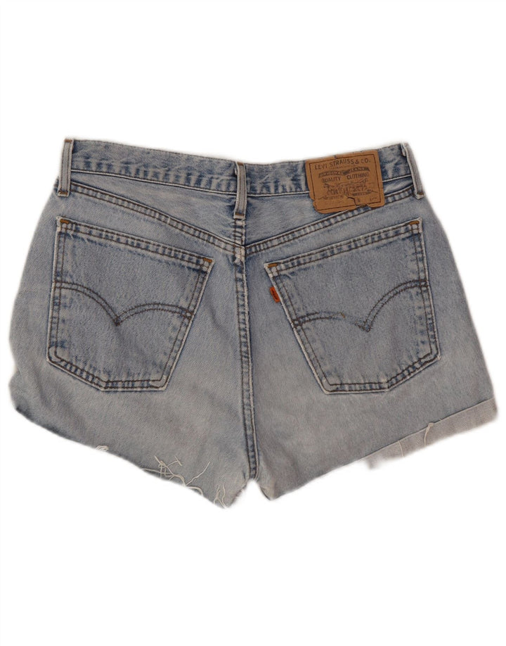 Levi's Mujer Vaqueros Cortos W33 Grande Algodón Azul