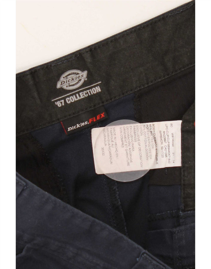 Dickies Pantalón chino recto para hombre W30 L32 Poliéster azul marino