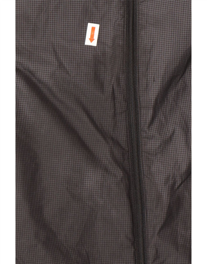 NIKE Chaqueta impermeable con capucha para hombre ES 38 Poliéster gris medio
