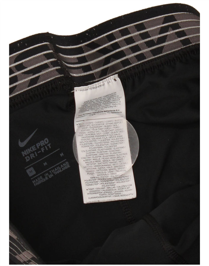 Nike Dri Fit Graphic - Pantalones cortos deportivos para mujer, talla M, poliéster negro