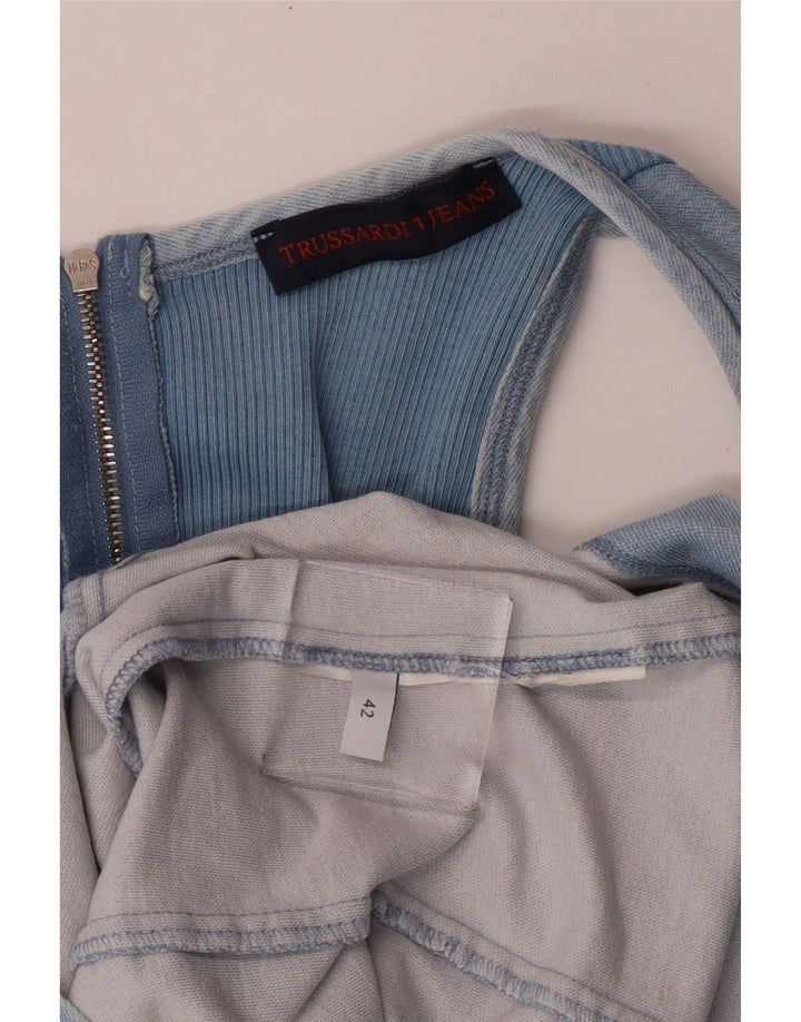 Vestido tubo Mujer Trussardi Jeans IT 42 Azul medio Colorblock