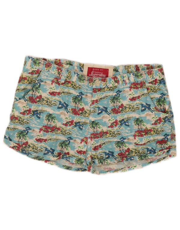 Superdry Bañador Corto para Mujer UK 44 Mediano Multicolor Floral Hawaiano