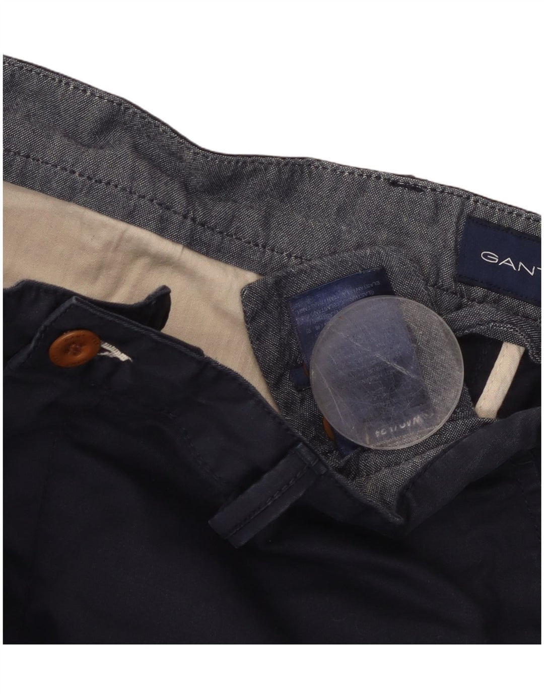 GANT Pantalón chino recto para hombre W40 L34 Azul marino Algodón