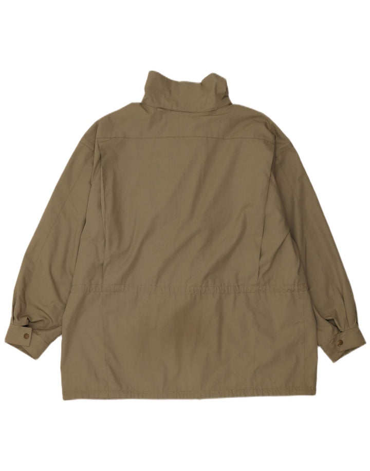 Diolen Chaqueta impermeable holgada con capucha para mujer EU 48 2XL Poliéster caqui