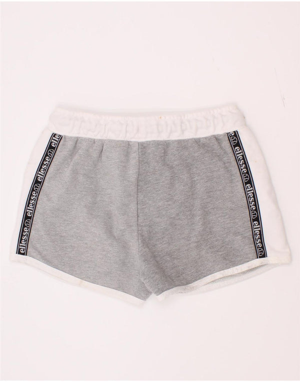 Ellesse Shorts deportivos con estampado gráfico para niña 8-9 años Algodón gris con bloques de color
