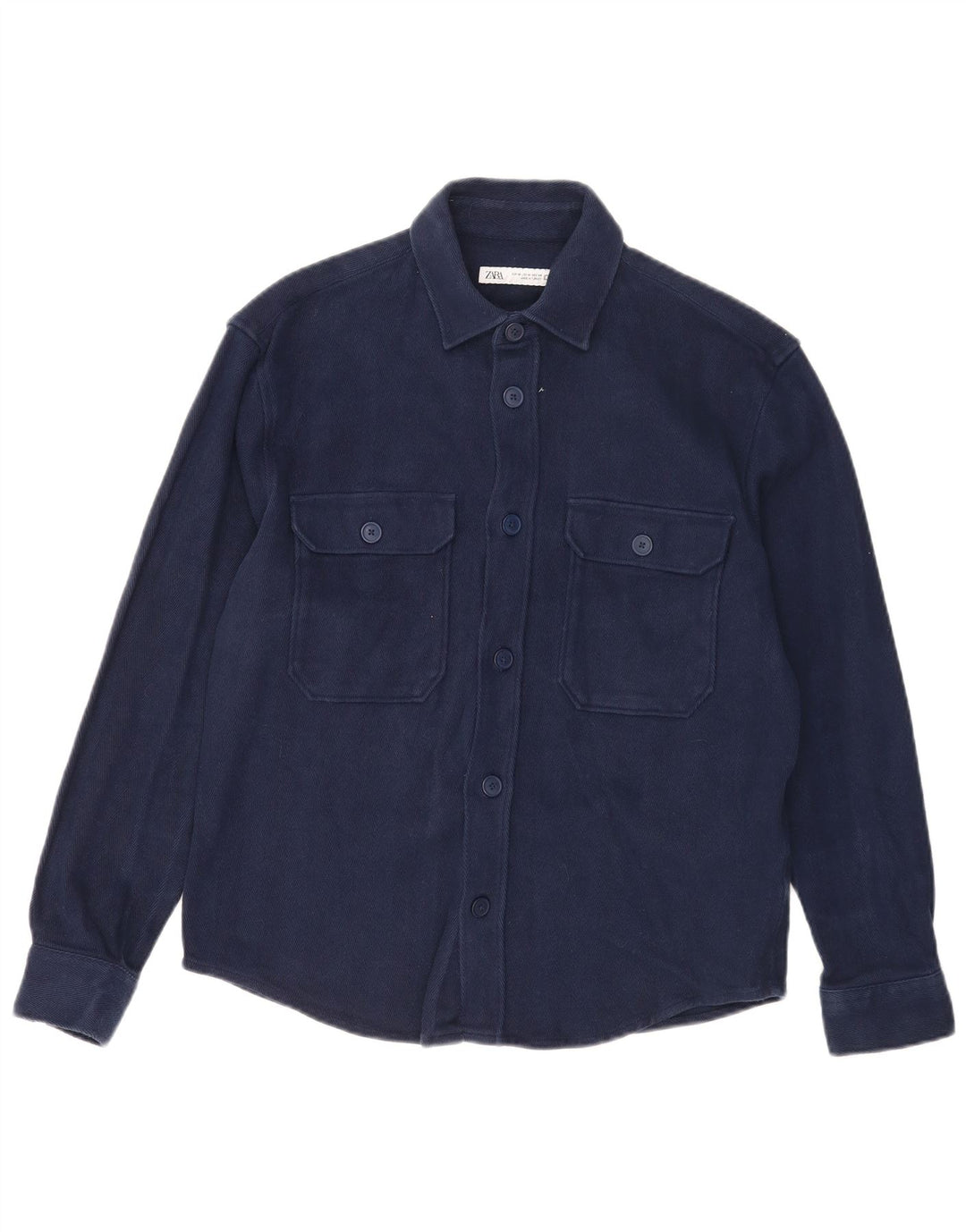 Zara Hombre Camisa Mediana Azul Marino