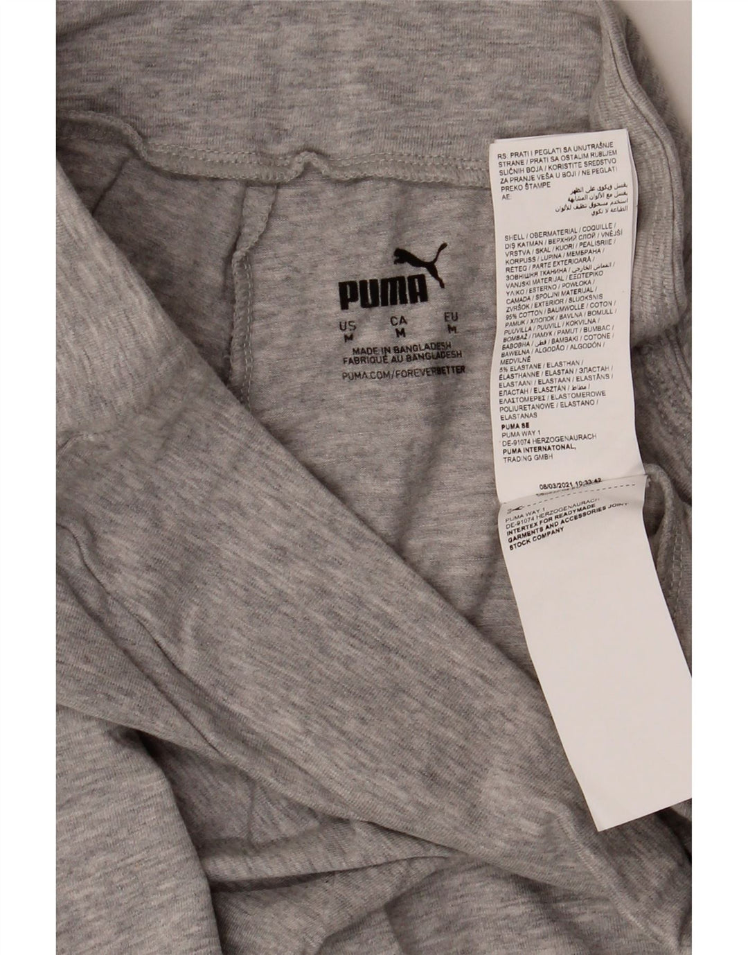 Puma Leggings gráficos para mujer UK 44 Algodón gris medio