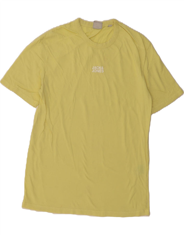 JACK & JONES Mens T-Shirt Top Large Yellow Cotton Vintage Jack & Jones and Second-Hand Jack & Jones from Messina Hembry 