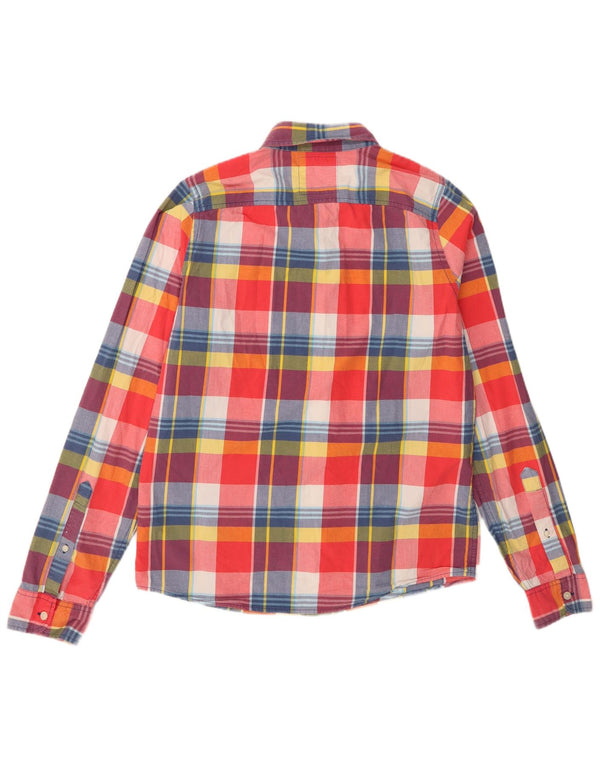 Camisa Hollister Hombre XL Algodón A Cuadros Multicolor