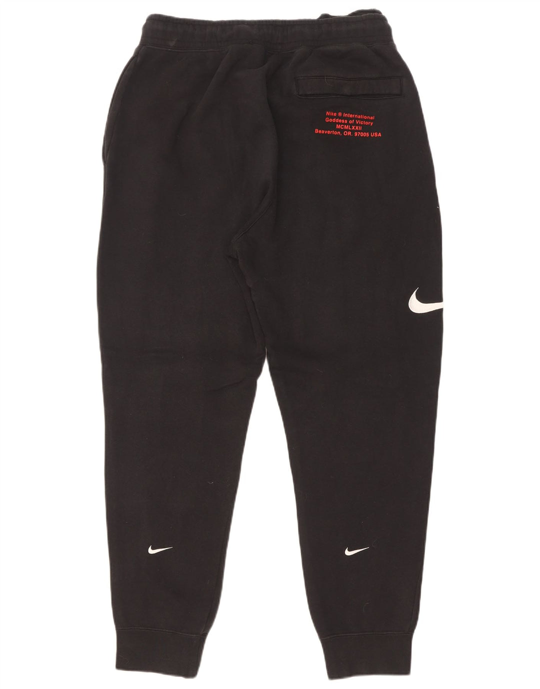 Nike Pantalones De Chándal Con Gráficos Joggers De Algodón Negro Mediano