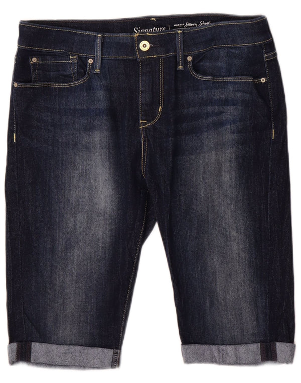 Levi's Pantalones cortos de mezclilla ajustados exclusivos para mujer US 12 Large W31 Azul marino