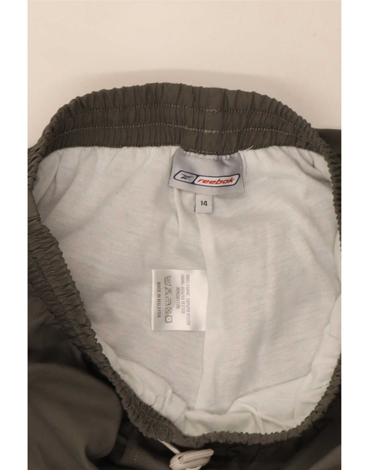 Reebok Pantalón Chándal Niño 13-14 Años Caqui Poliéster