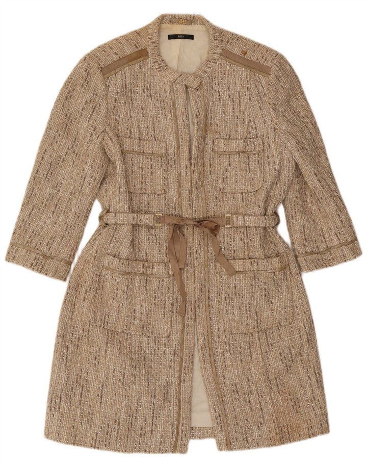 Abrigo Hugo Boss para mujer Reino Unido 14 Algodón beige medio