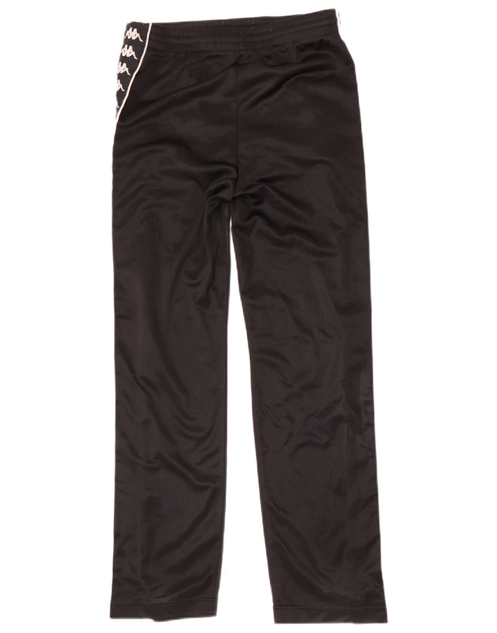 Kappa Hombre Pantalones De Chándal Gráfico Small Poliéster Negro