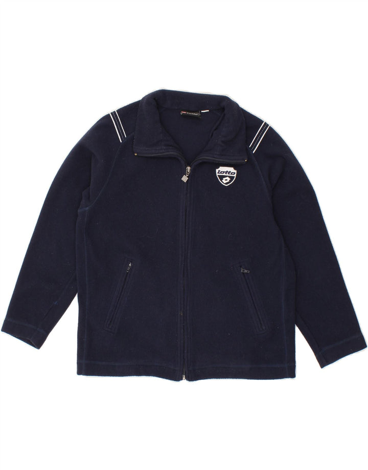 LOTTO Boys Fleece Jacket 10-11 Years Navy Blue Vintage Lotto and Second-Hand Lotto from Messina Hembry 