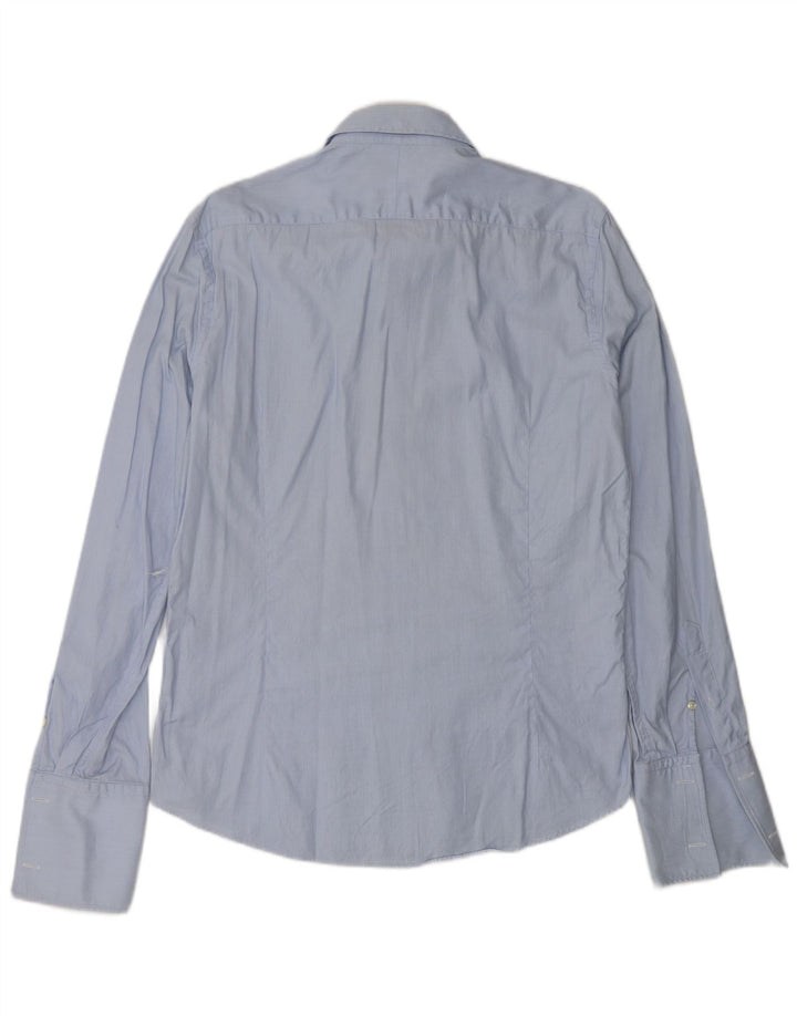 Camisa Formal Massimo Dutti Hombre Talla 41 Grande Azul