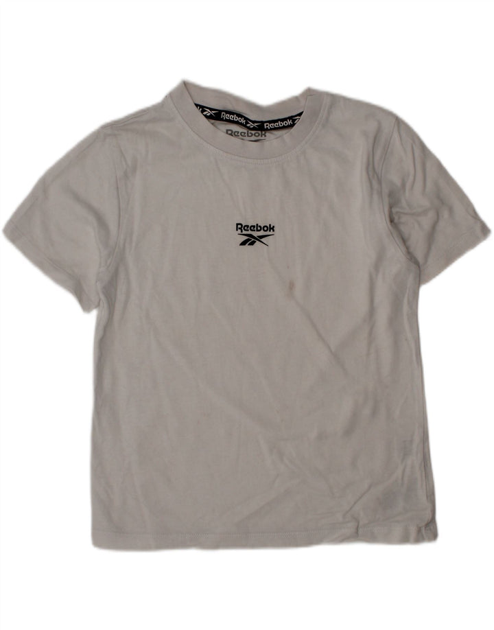 Reebok Camiseta gráfica para niño 6-7 años Blanco Algodón