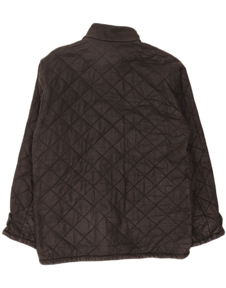 Barbour Chaqueta acolchada para hombre Reino Unido 40 Grande Algodón negro