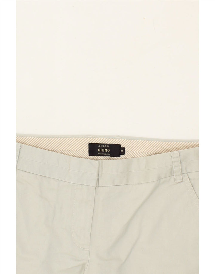 J. CREW Womens Chino Shorts US 10 Large W34 Grey Vintage J. Crew and Second-Hand J. Crew from Messina Hembry 