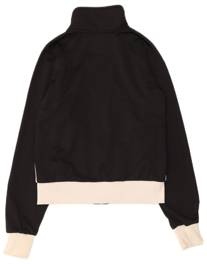 Nike Chaqueta corta de chándal para mujer UK 8/10 Small Black Colourblock