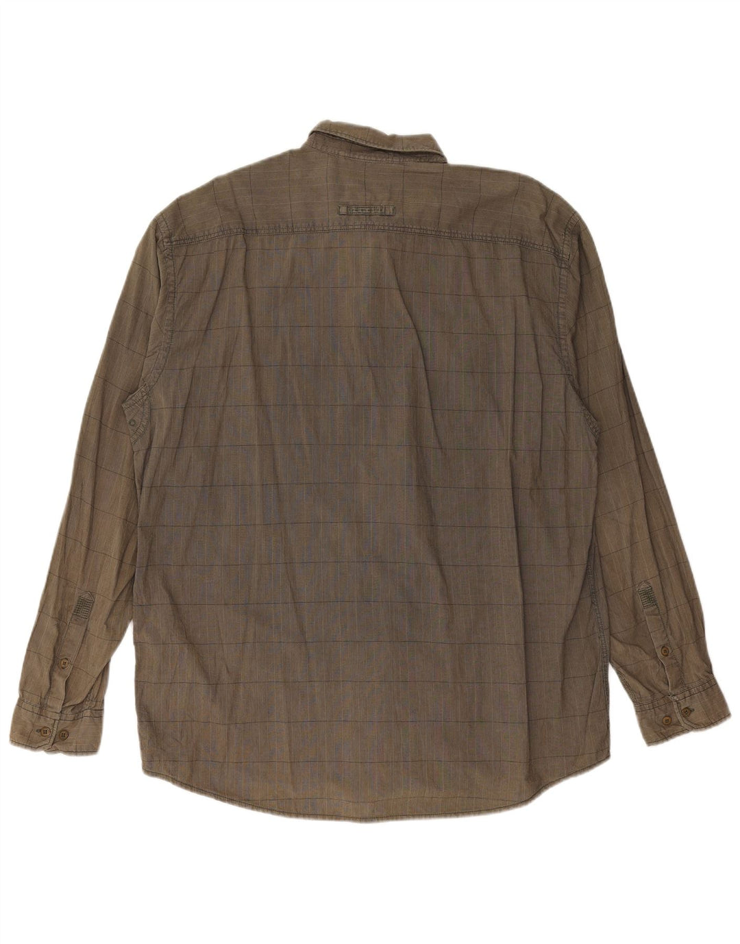 CAMEL ACTIVE Camisa Regular Fit Hombre XL Caqui Cuadros Algodón