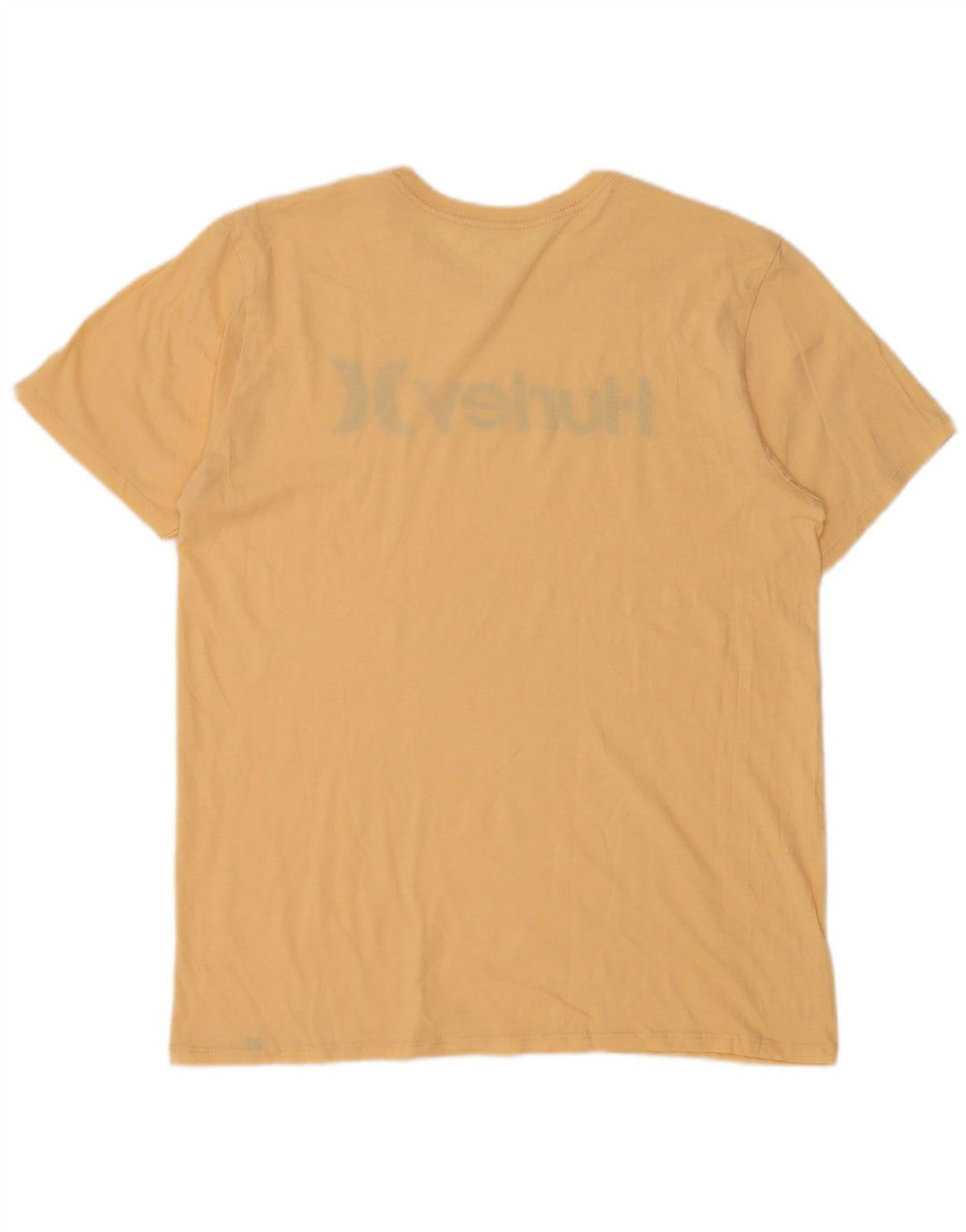 HURLEY Camiseta gráfica para hombre Top grande de algodón amarillo