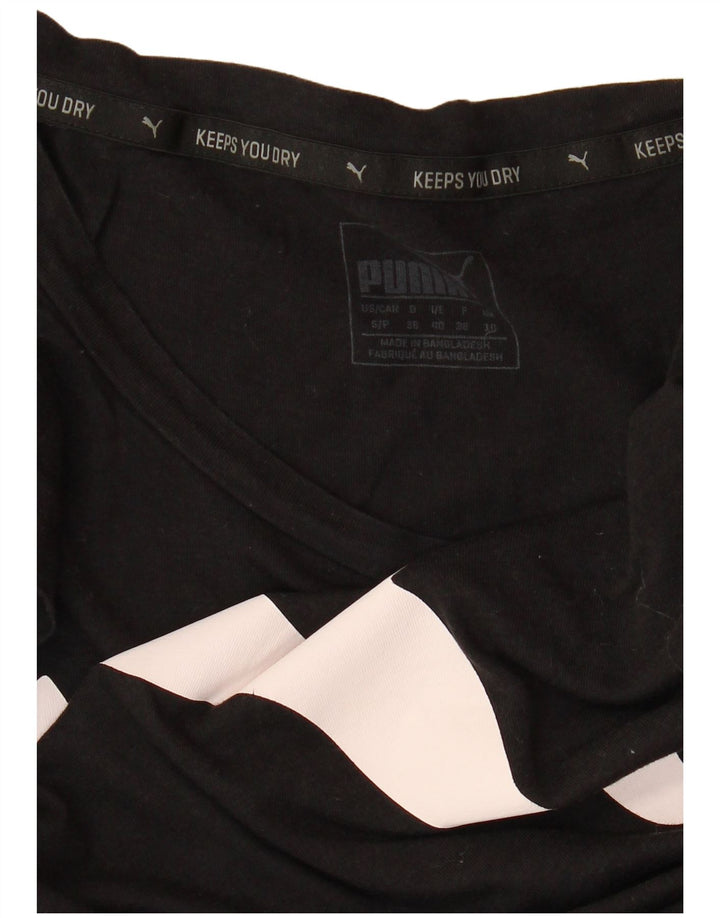 PUMA Camiseta con gráfico extragrande para mujer UK 10 Small Black