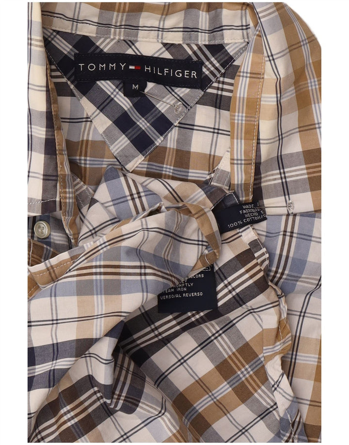 Camisa Tommy Hilfiger Regular Fit de algodón a cuadros multicolor mediano para hombre