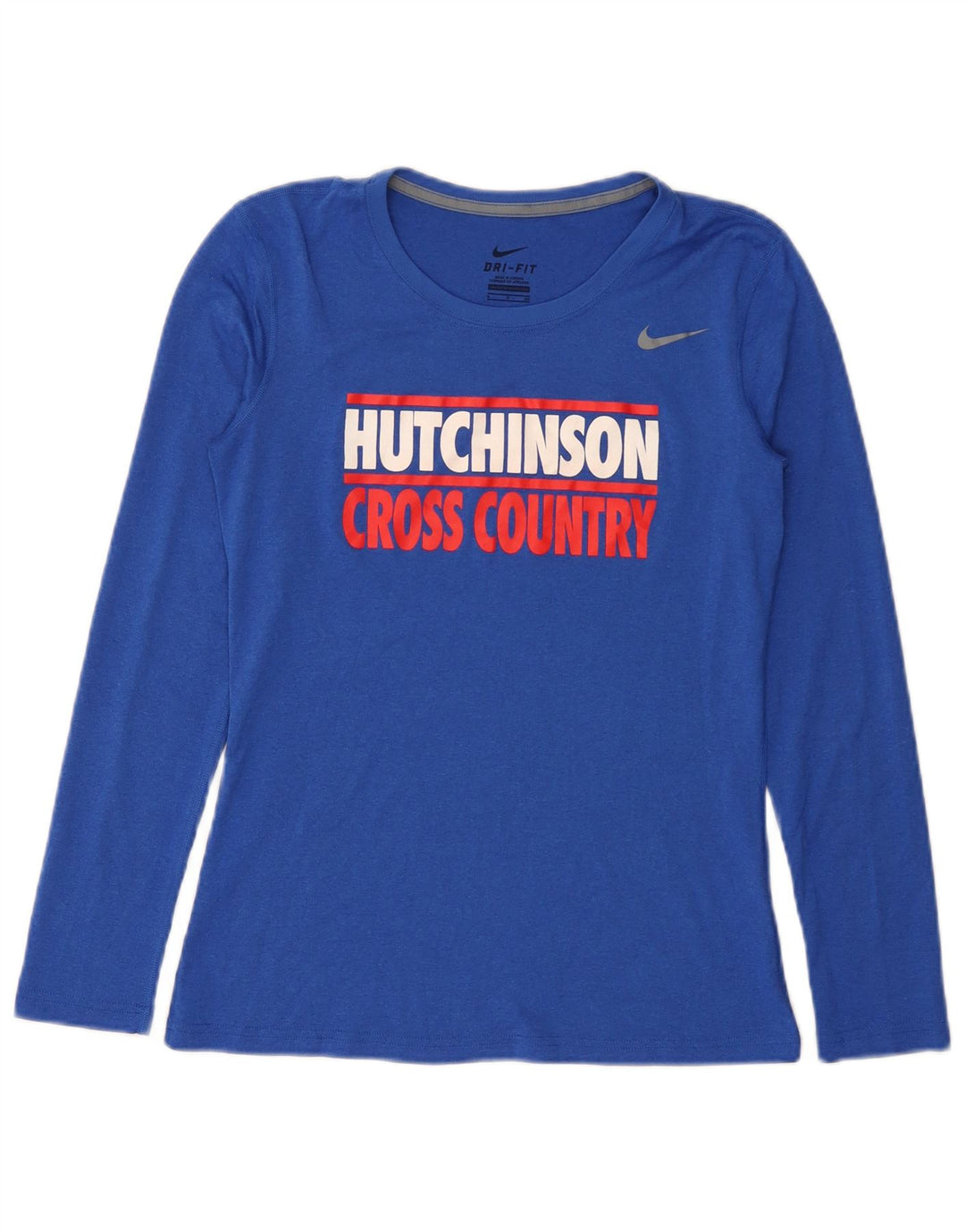 Nike Hutchinson Graphic Top Manga Larga UK 10 Pequeño Poliéster Azul