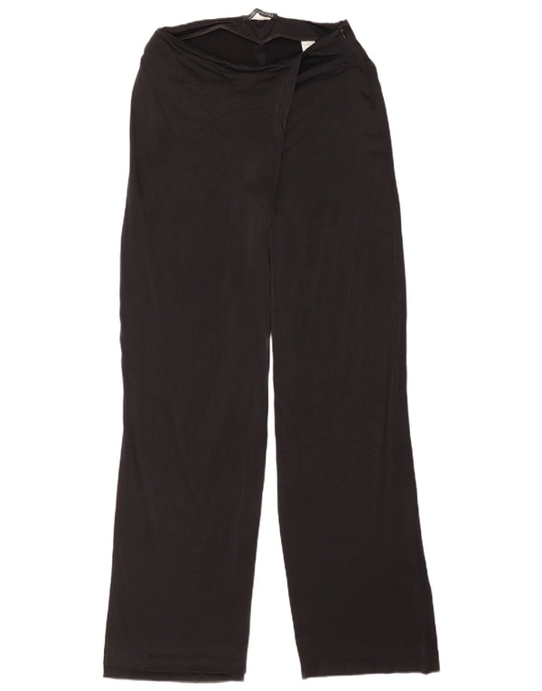 Zara Pantalón Casual Loose Fit Mujer Medium W28 L34 Negro Viscosa
