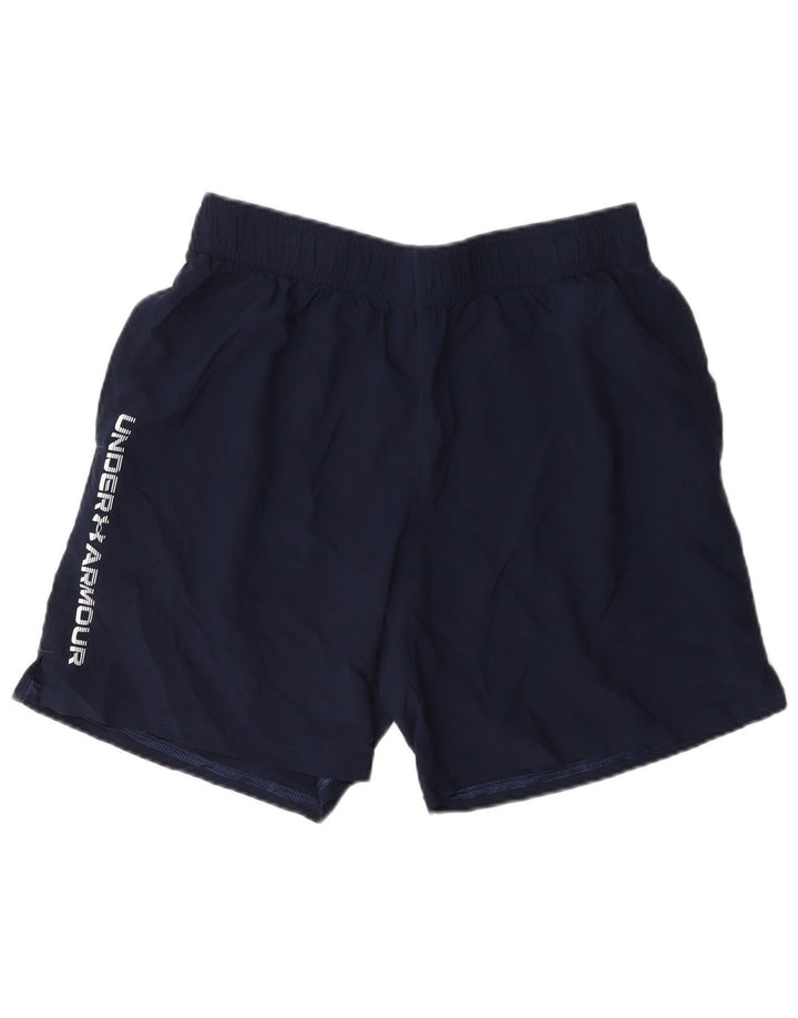 Under Armour Pantalones cortos deportivos gráficos para hombre Poliéster azul marino grande