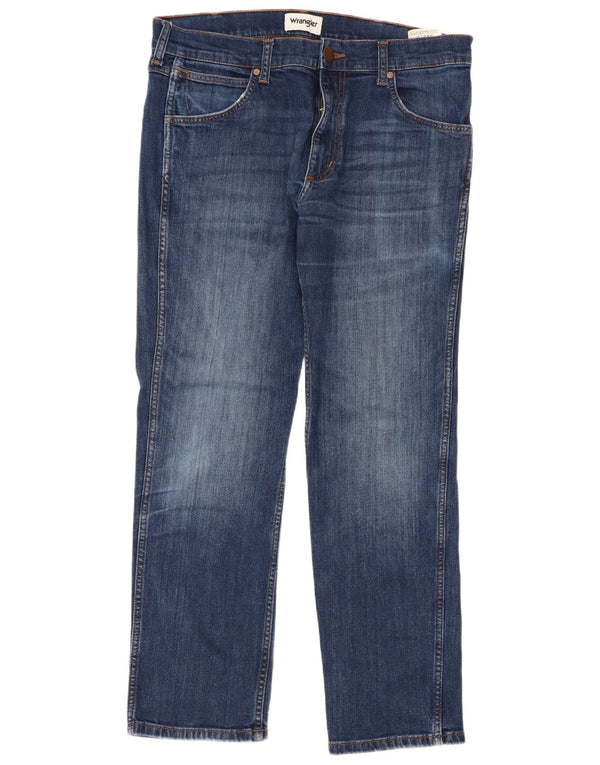Wrangler Vaqueros Rectos Greensboro Para Hombre W32 L30 Algodón Azul