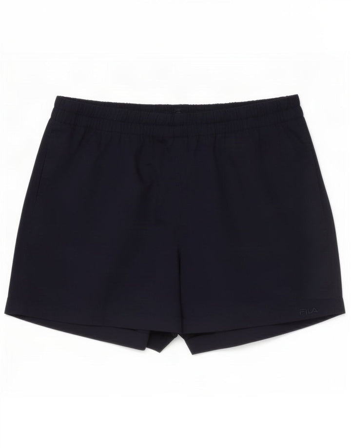 Fila - Pantalones cortos deportivos para hombre, talla grande, poliéster azul marino