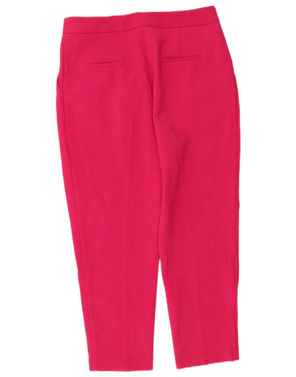 Topshop Pantalones cortos con pinzas para mujer UK 14 Large W32 L25 Poliéster rosa