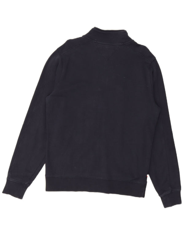 Tommy Hilfiger Hombre Vintage Fit Chándal Top Chaqueta Medio Azul Marino