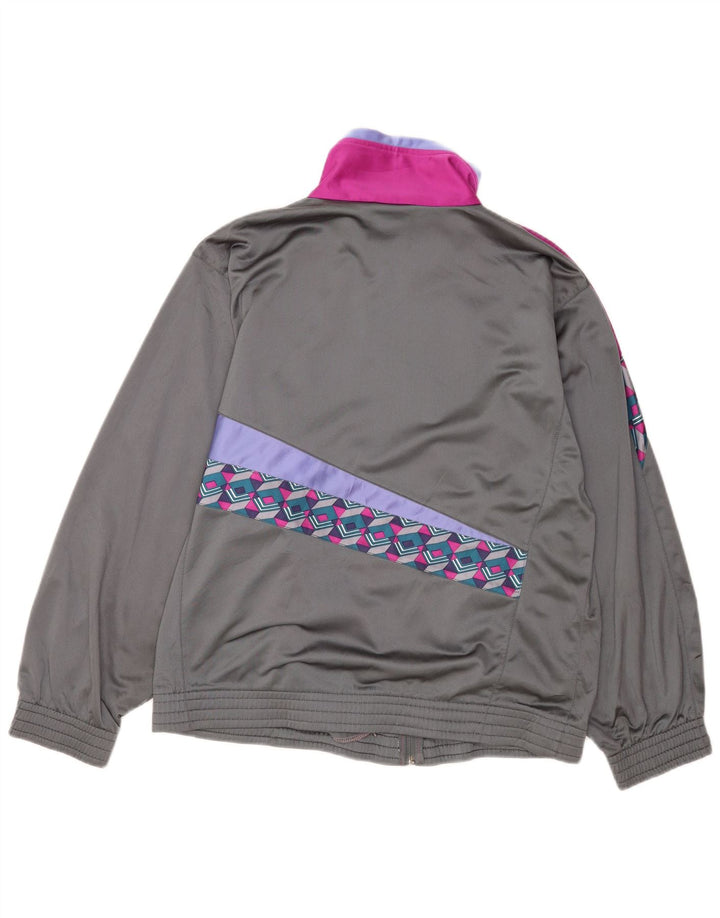 Lotto Hombre Chaqueta De Chándal Con Gráfico Gris Medio Color Block