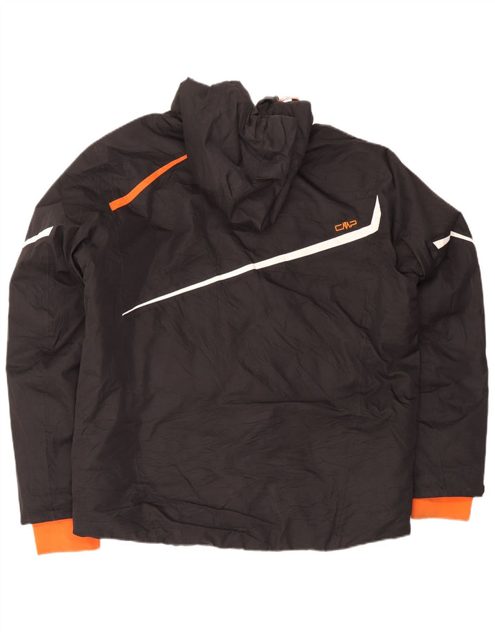 CMP Chaqueta de esquí con capucha para hombre IT 54 2XL Negro Colorblock Poliéster Deportes
