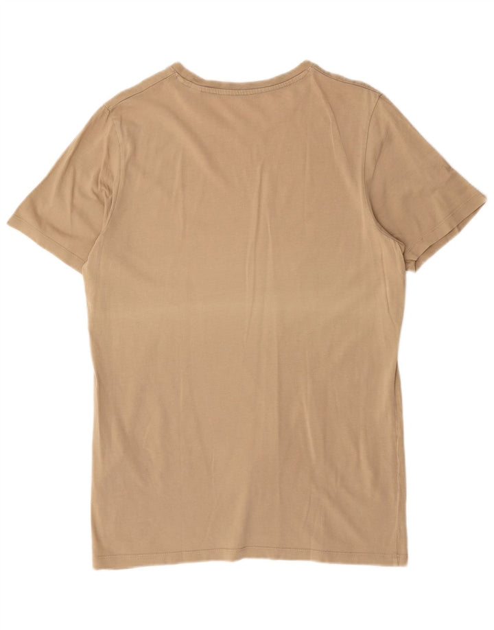 Jack & Jones Hombre Camiseta Top Large Beige Algodón