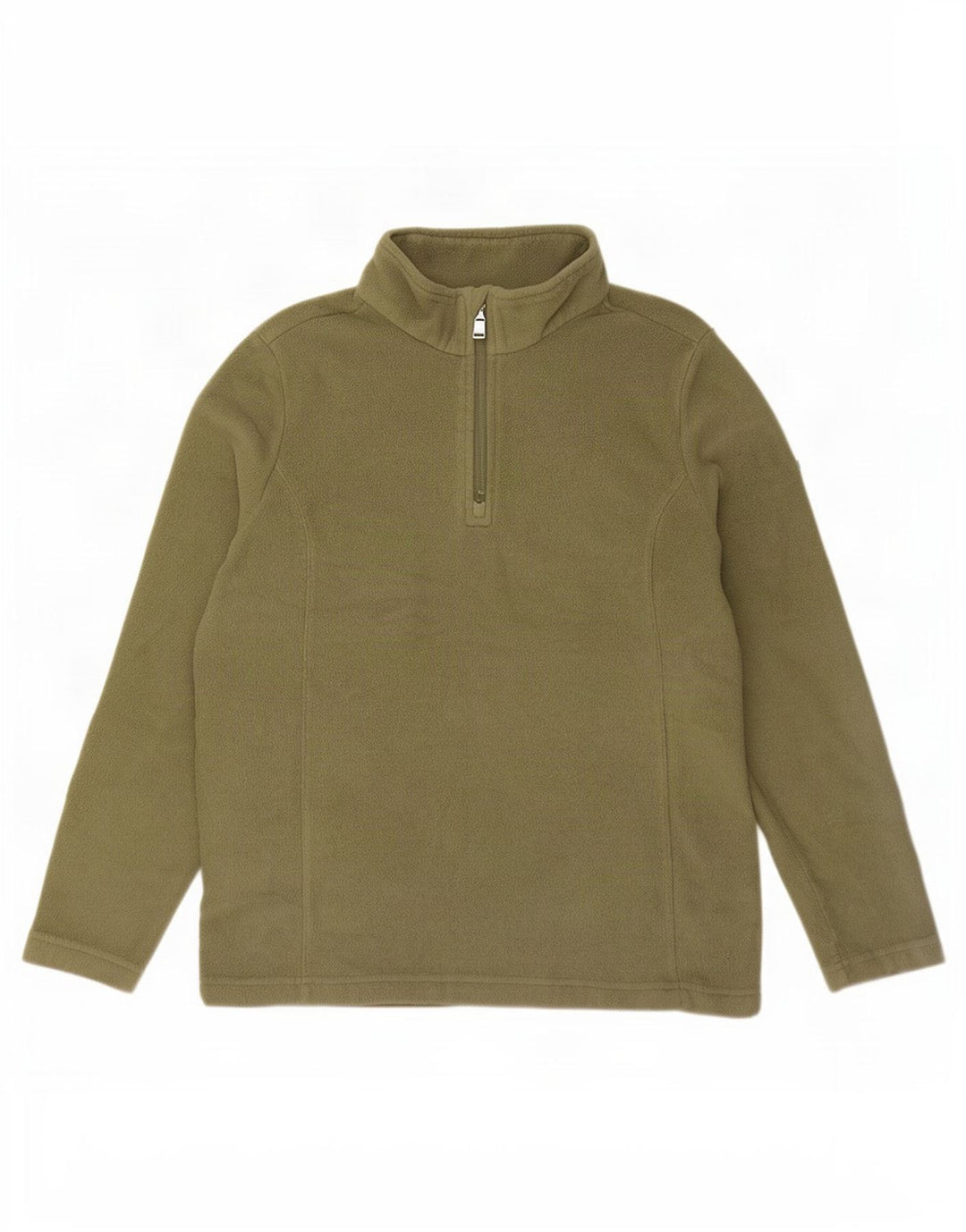 Jersey extragrande de polar para mujer con cuello y cremallera de Tog 24 UK 40 Pequeño Poliéster caqui
