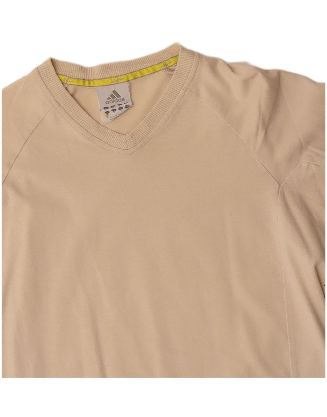 ADIDAS Hombre Top Manga Larga Algodón Beige Medio