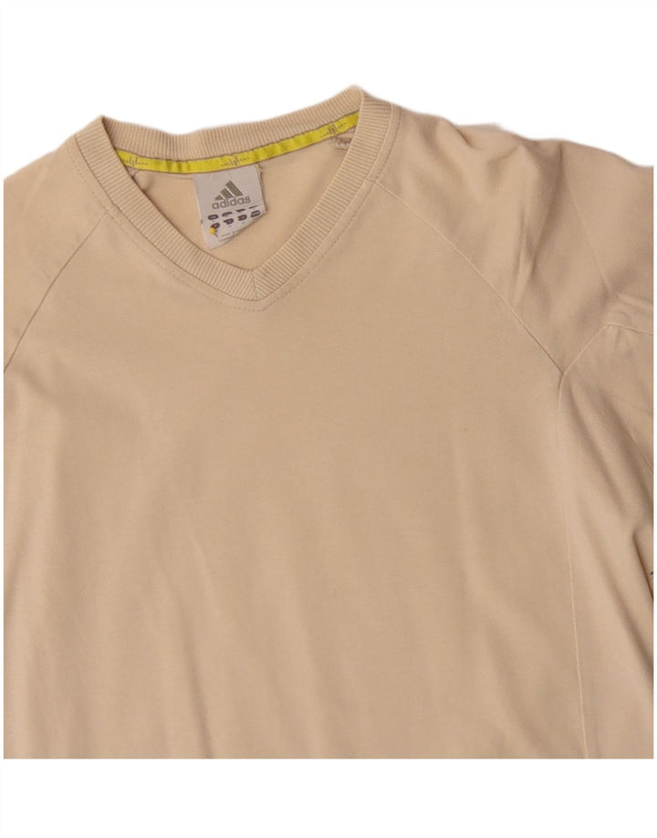 ADIDAS Hombre Top Manga Larga Algodón Beige Medio