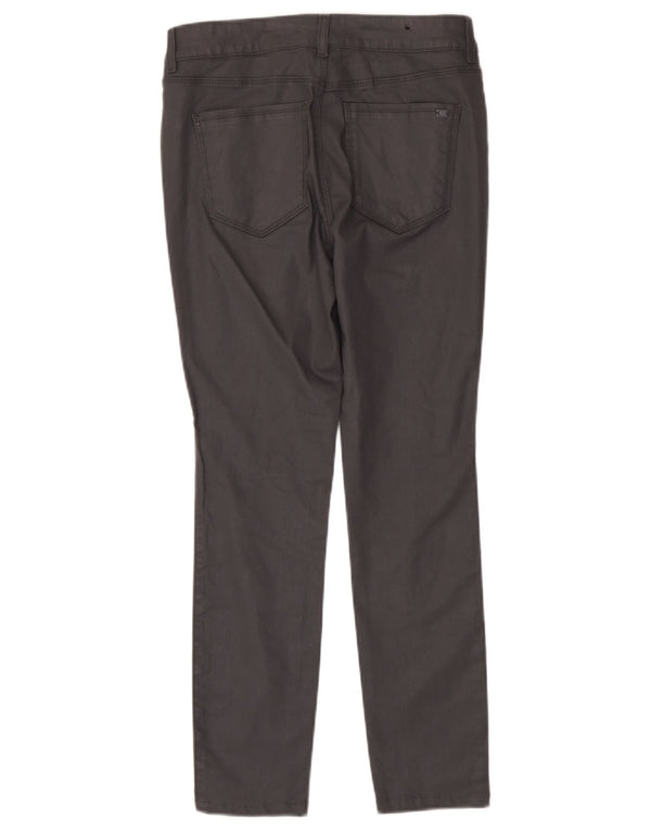 Massimo Dutti Pantalón Casual Slim Mujer EU 38 Small W28 L27 Gris Algodón