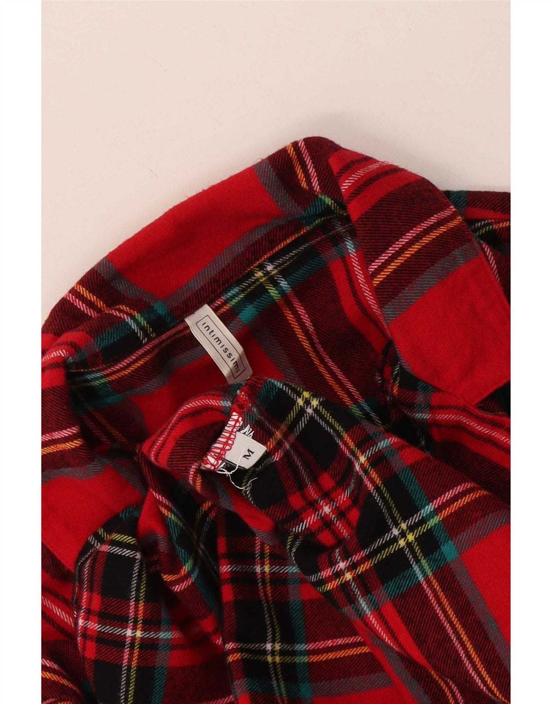 Camisa de franela para mujer Intimissimi UK 40 Medium Red Plaid
