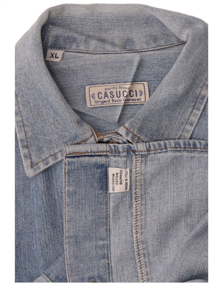 CASUCCI Camisa vaquera para mujer ES 40 XL Algodón azul