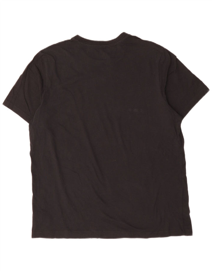 NIKE Camiseta gráfica para hombre Top XL Algodón negro